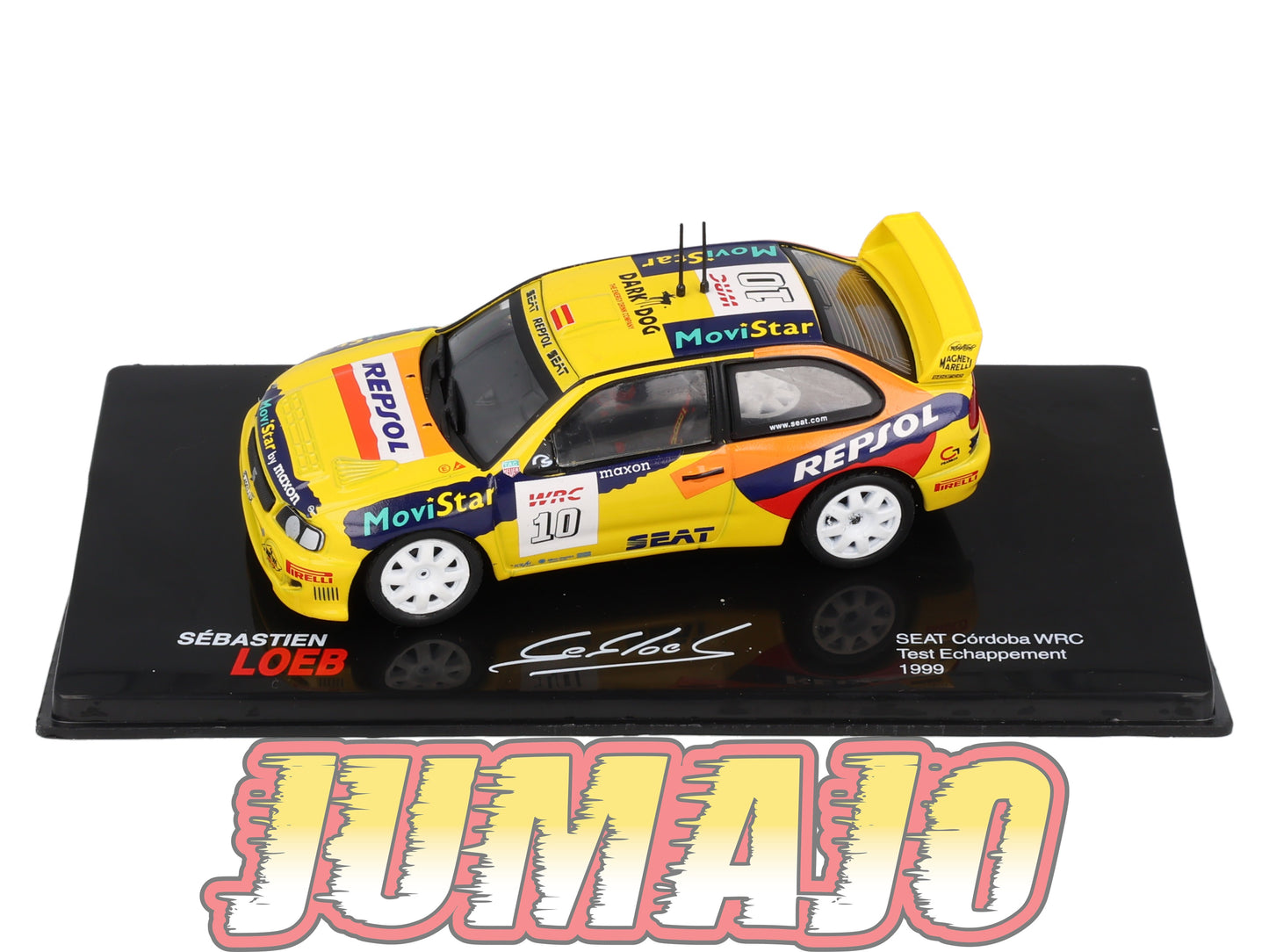 RSL30 Voiture 1/43 IXO Altaya Rallye Sebastien Loeb SEAT Cordoba Wrc 1999 #10 Test Echappement