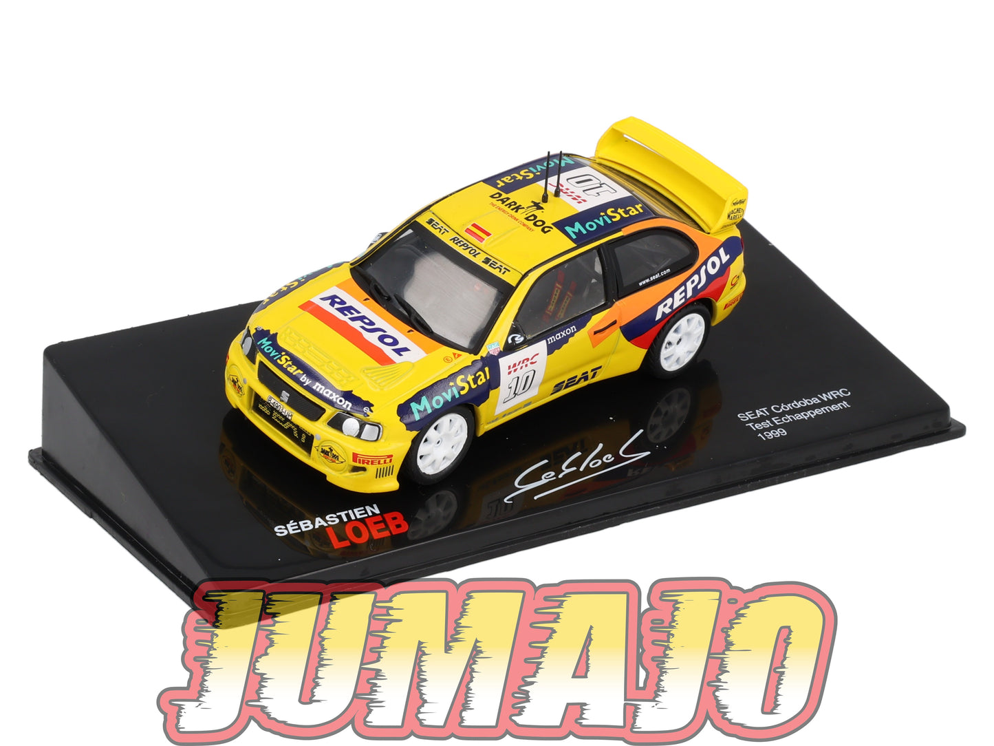 RSL30 Voiture 1/43 IXO Altaya Rallye Sebastien Loeb SEAT Cordoba Wrc 1999 #10 Test Echappement