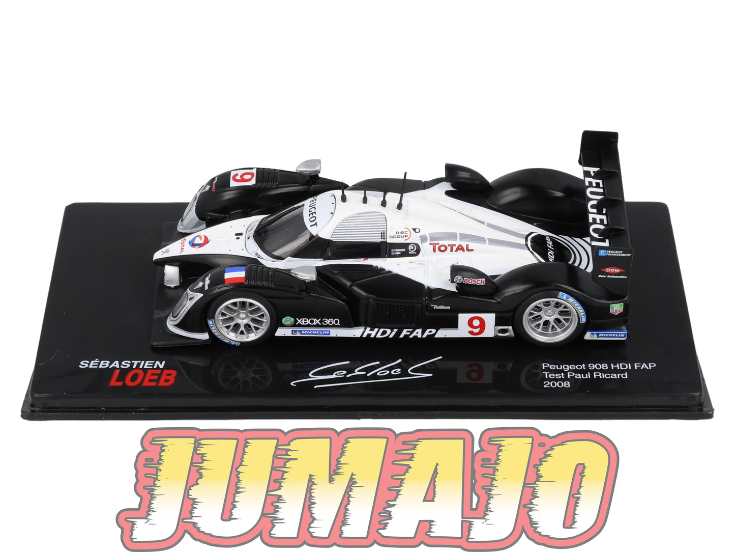 RSL34 Voiture 1/43 IXO Altaya Rallye Sebastien Loeb PEUGEOT 908 HDI FAP 2008 Test Paul Ricard