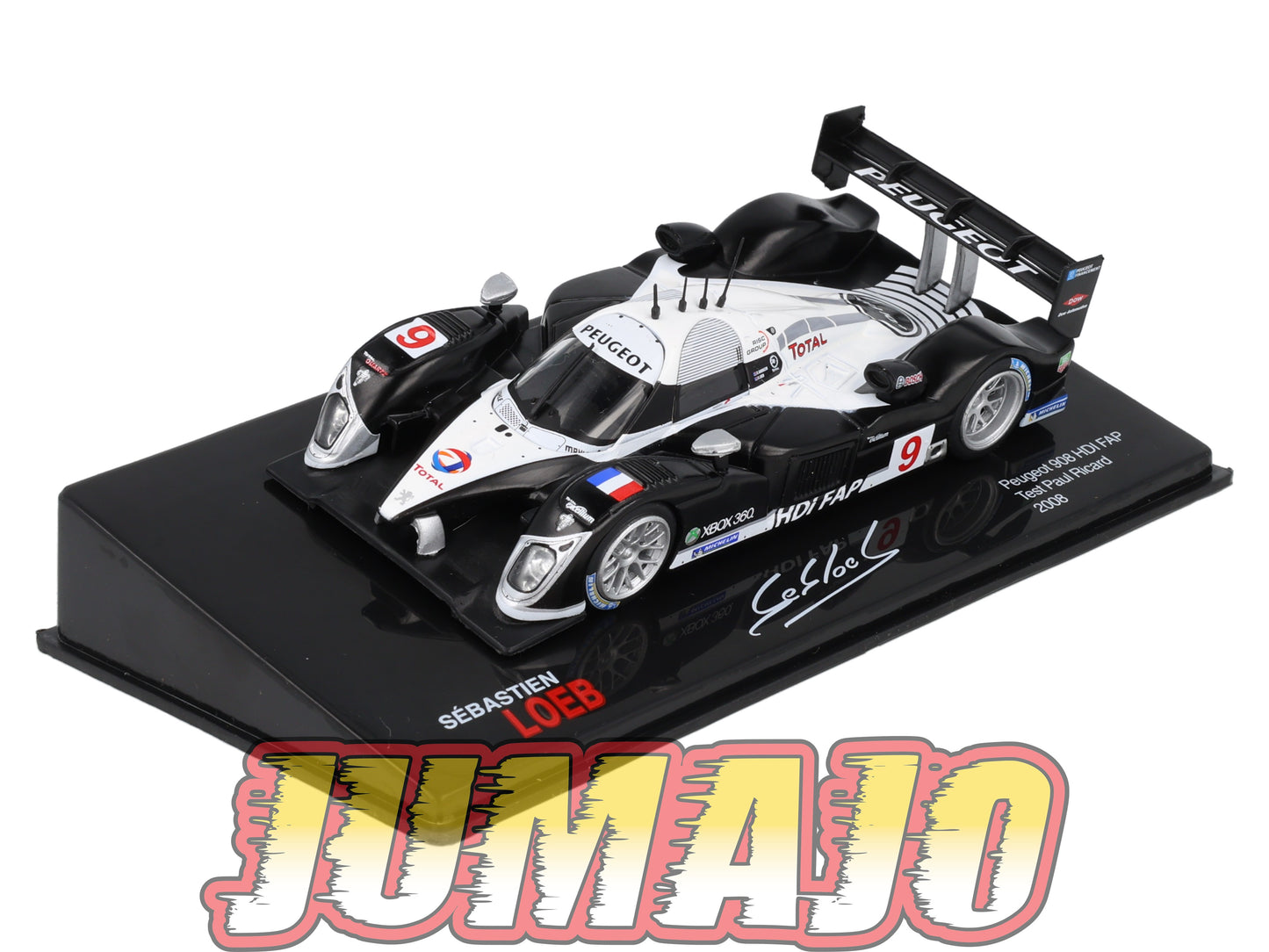 RSL34 Voiture 1/43 IXO Altaya Rallye Sebastien Loeb PEUGEOT 908 HDI FAP 2008 Test Paul Ricard
