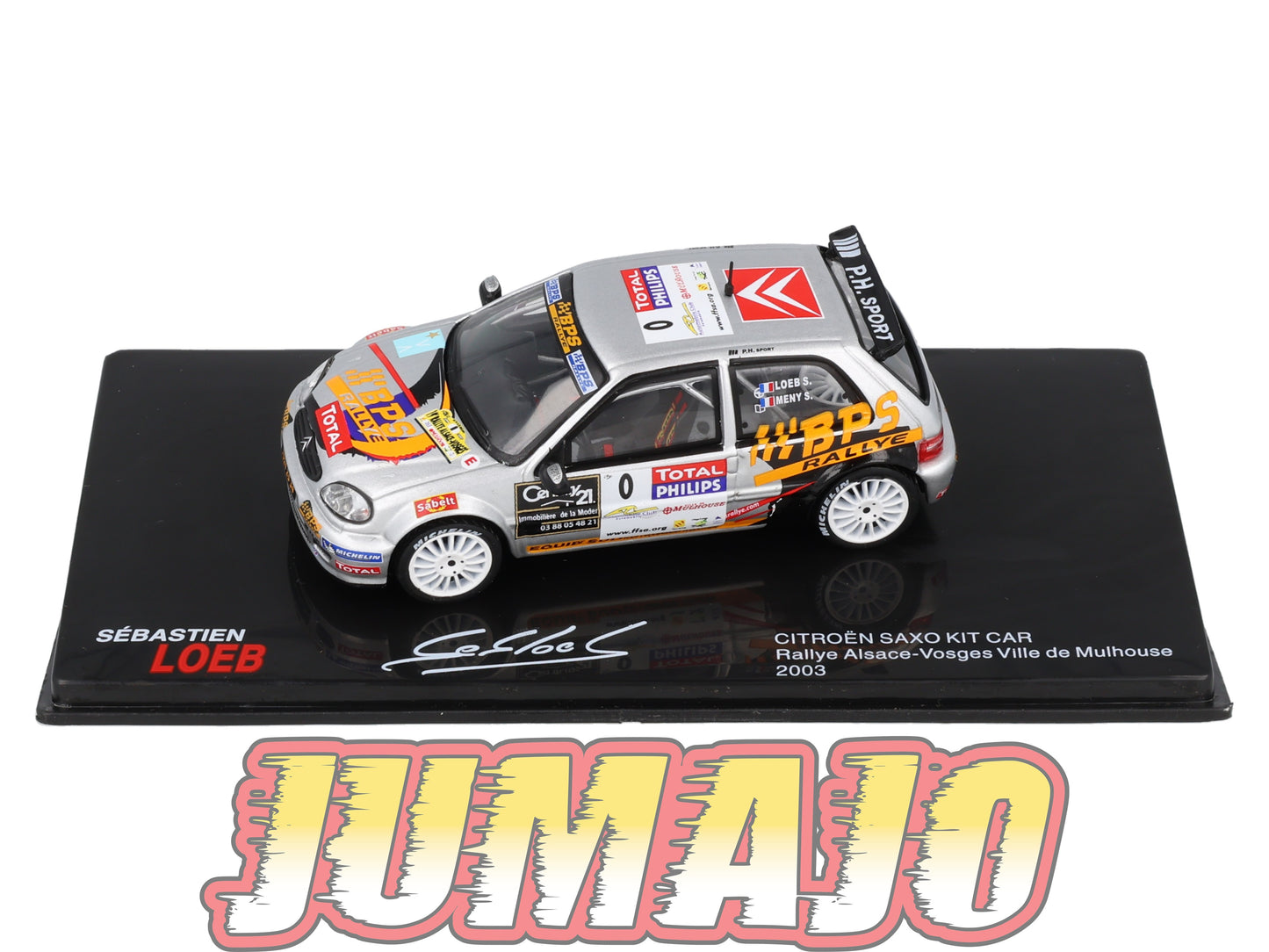 RSL35 Voiture 1/43 IXO Altaya Rallye Sebastien Loeb CITROËN Saxo Kit Car 2003 #0 Rallye Alsace Vosges Ville De Mulhouse