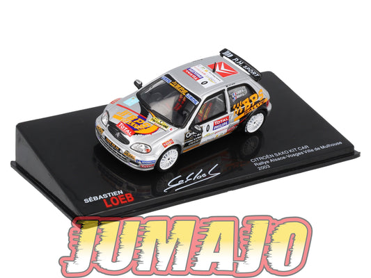 RSL35 Voiture 1/43 IXO Altaya Rallye Sebastien Loeb CITROËN Saxo Kit Car 2003 #0 Rallye Alsace Vosges Ville De Mulhouse