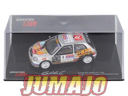RSL35 Voiture 1/43 IXO Altaya Rallye Sebastien Loeb CITROËN Saxo Kit Car 2003 #0 Rallye Alsace Vosges Ville De Mulhouse