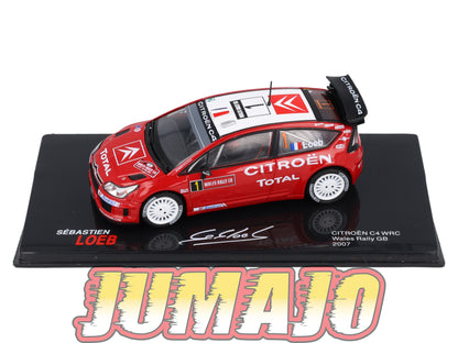 RSL38 Voiture 1/43 IXO Altaya Rallye Sebastien Loeb : CITROËN C4 WRC 2007 #1 Wales Rally gb