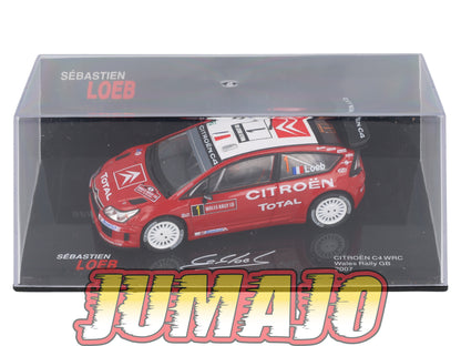 RSL38 Voiture 1/43 IXO Altaya Rallye Sebastien Loeb : CITROËN C4 WRC 2007 #1 Wales Rally gb