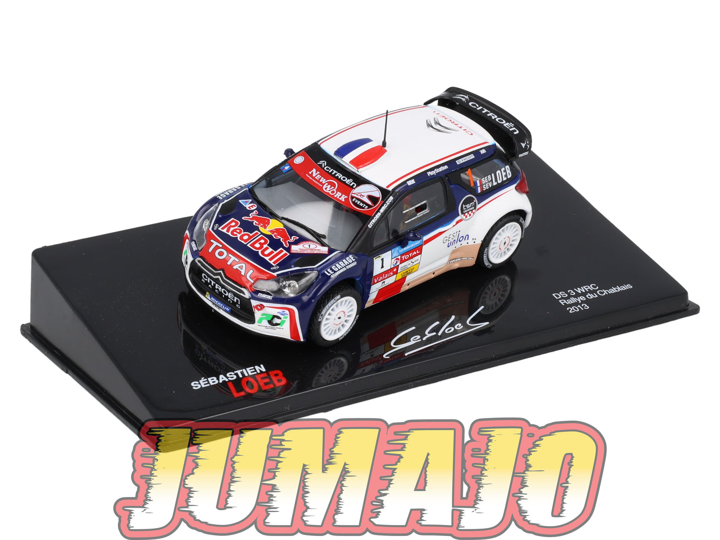 RSL40 Voiture 1/43 IXO Altaya Rallye Sebastien Loeb CITROËN DS3 WRC 2013 #1 Rallye Du Chablais