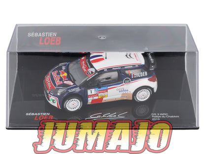 RSL40 Voiture 1/43 IXO Altaya Rallye Sebastien Loeb CITROËN DS3 WRC 2013 #1 Rallye Du Chablais