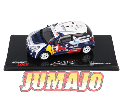 RSL42 Voiture 1/43 IXO Altaya Rallye Sebastien Loeb CITROËN DS3 2014 36 Trophée Andros (Glace)