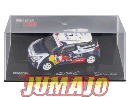 RSL42 Voiture 1/43 IXO Altaya Rallye Sebastien Loeb CITROËN DS3 2014 36 Trophée Andros (Glace)