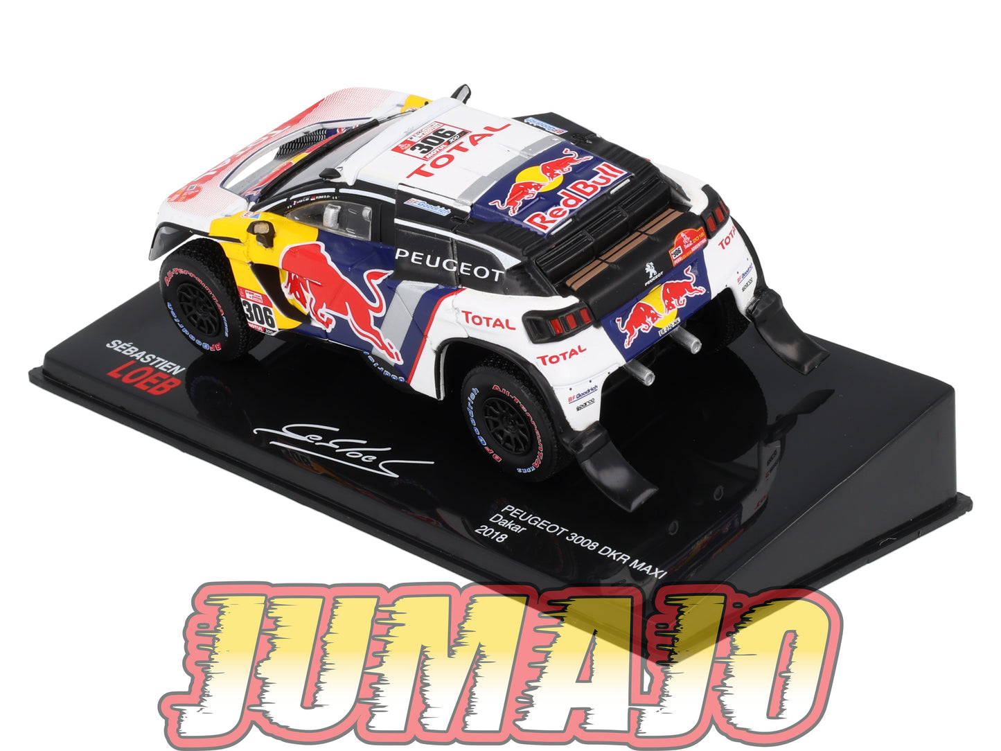 RSL43 Voiture 1/43 IXO Altaya Rallye Sebastien Loeb PEUGEOT 3008 DKR Maxi 2018 #306 Dakar