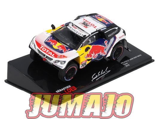RSL43 Voiture 1/43 IXO Altaya Rallye Sebastien Loeb PEUGEOT 3008 DKR Maxi 2018 #306 Dakar