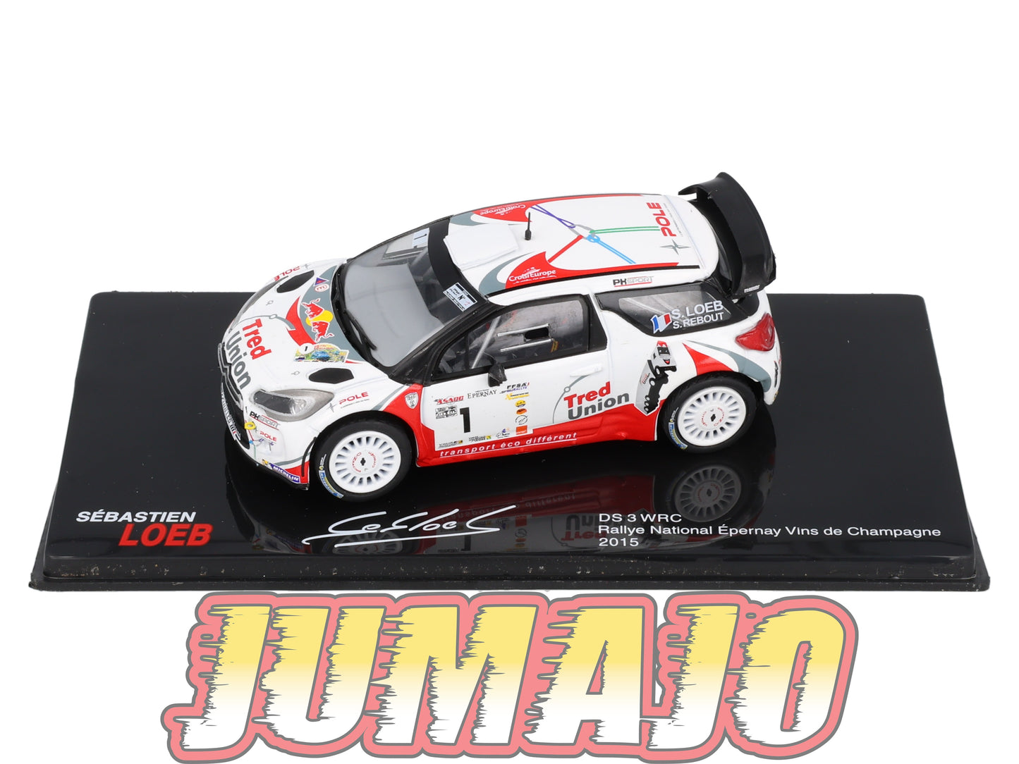RSL48 Voiture 1/43 IXO Altaya Rallye Sebastien Loeb CITROËN DS3 WRC 2015 #1 Rallye National épernay Vins De Champagne