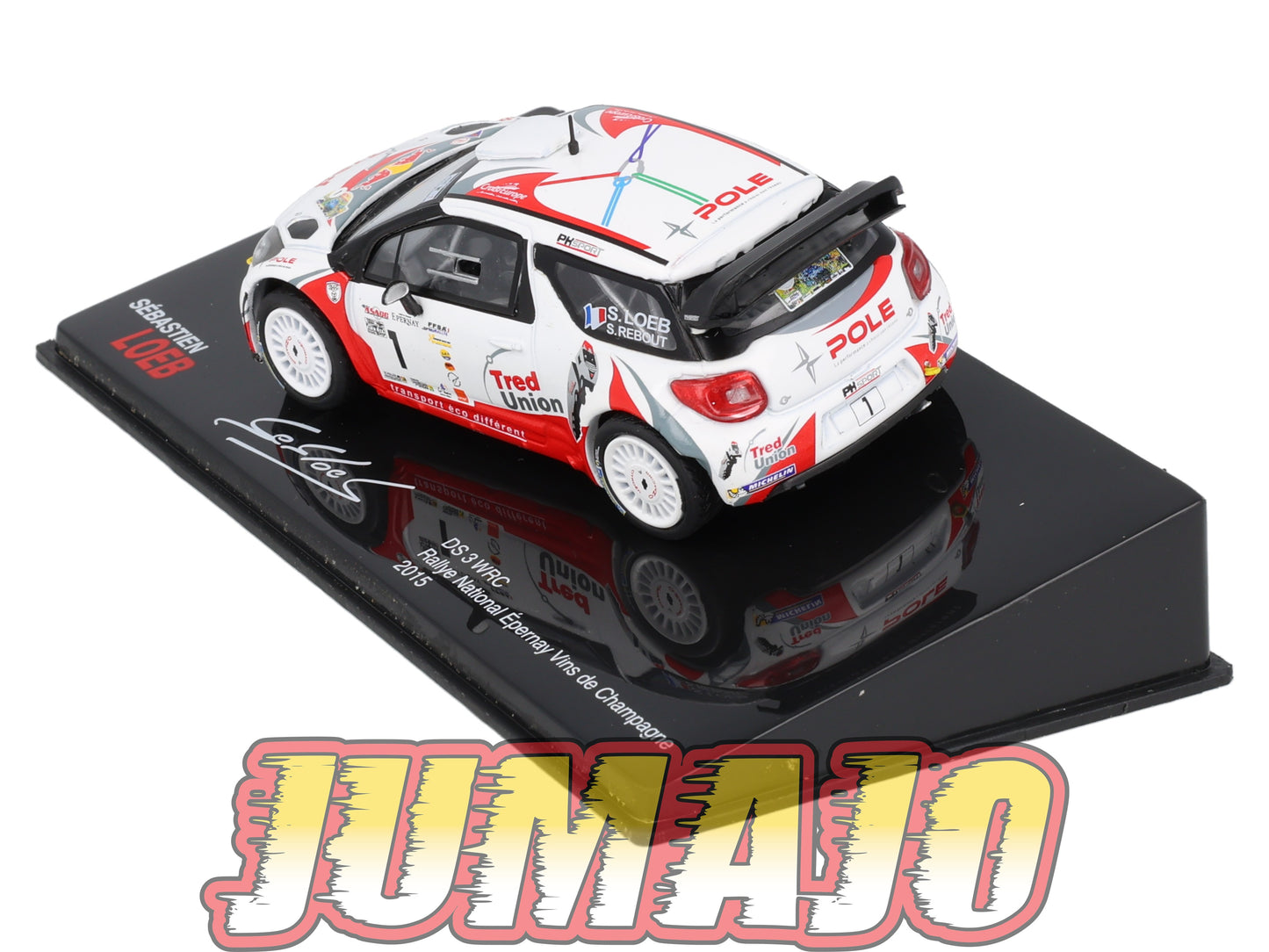 RSL48 Voiture 1/43 IXO Altaya Rallye Sebastien Loeb CITROËN DS3 WRC 2015 #1 Rallye National épernay Vins De Champagne