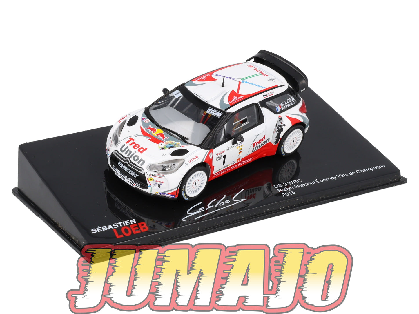 RSL48 Voiture 1/43 IXO Altaya Rallye Sebastien Loeb CITROËN DS3 WRC 2015 #1 Rallye National épernay Vins De Champagne