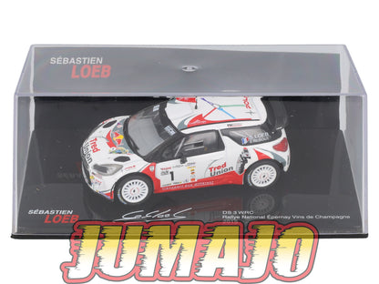 RSL48 Voiture 1/43 IXO Altaya Rallye Sebastien Loeb CITROËN DS3 WRC 2015 #1 Rallye National épernay Vins De Champagne
