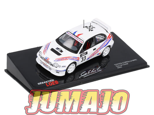 RSL49 Voiture 1/43 IXO Altaya Rallye Sebastien Loeb TOYOTA Corolla Wrc 2000 #33 Tour De Corse