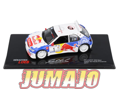RSL4 Voiture 1/43 IXO Altaya Rallye Sebastien Loeb PEUGEOT 306 Maxi 2017 #1 Haute Provence