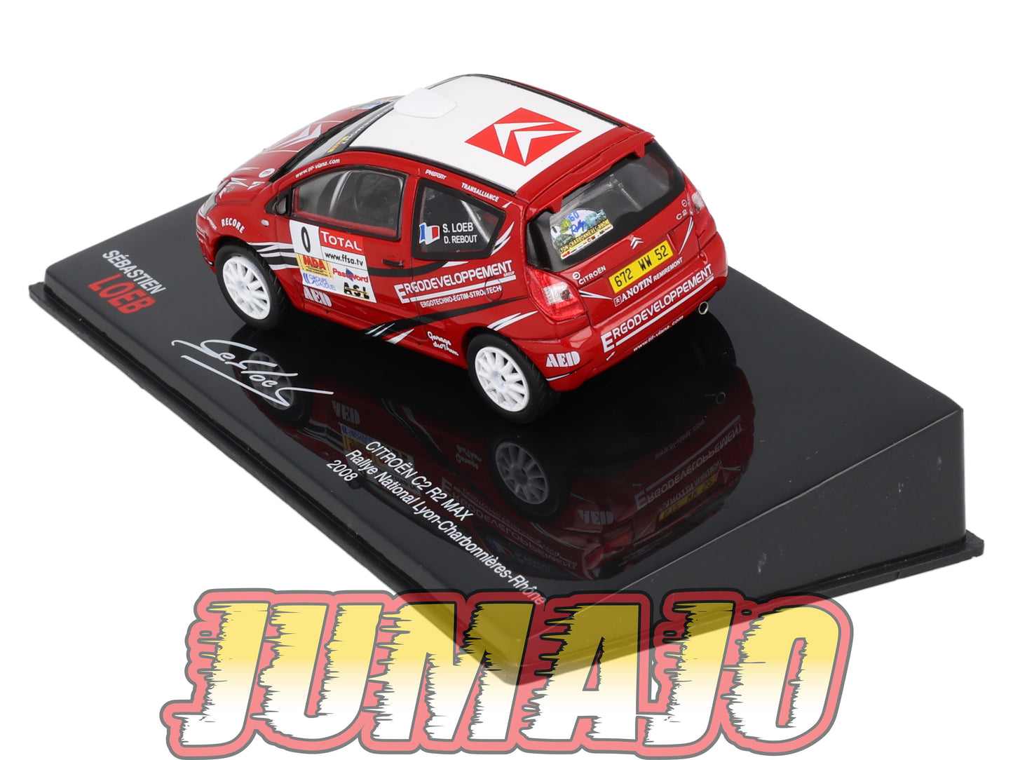 RSL53 Voiture 1/43 IXO Altaya Rallye Sebastien Loeb CITROËN C2 R2 MAX 2008 #0 Rallye National Lyon Charbonnières Rhône
