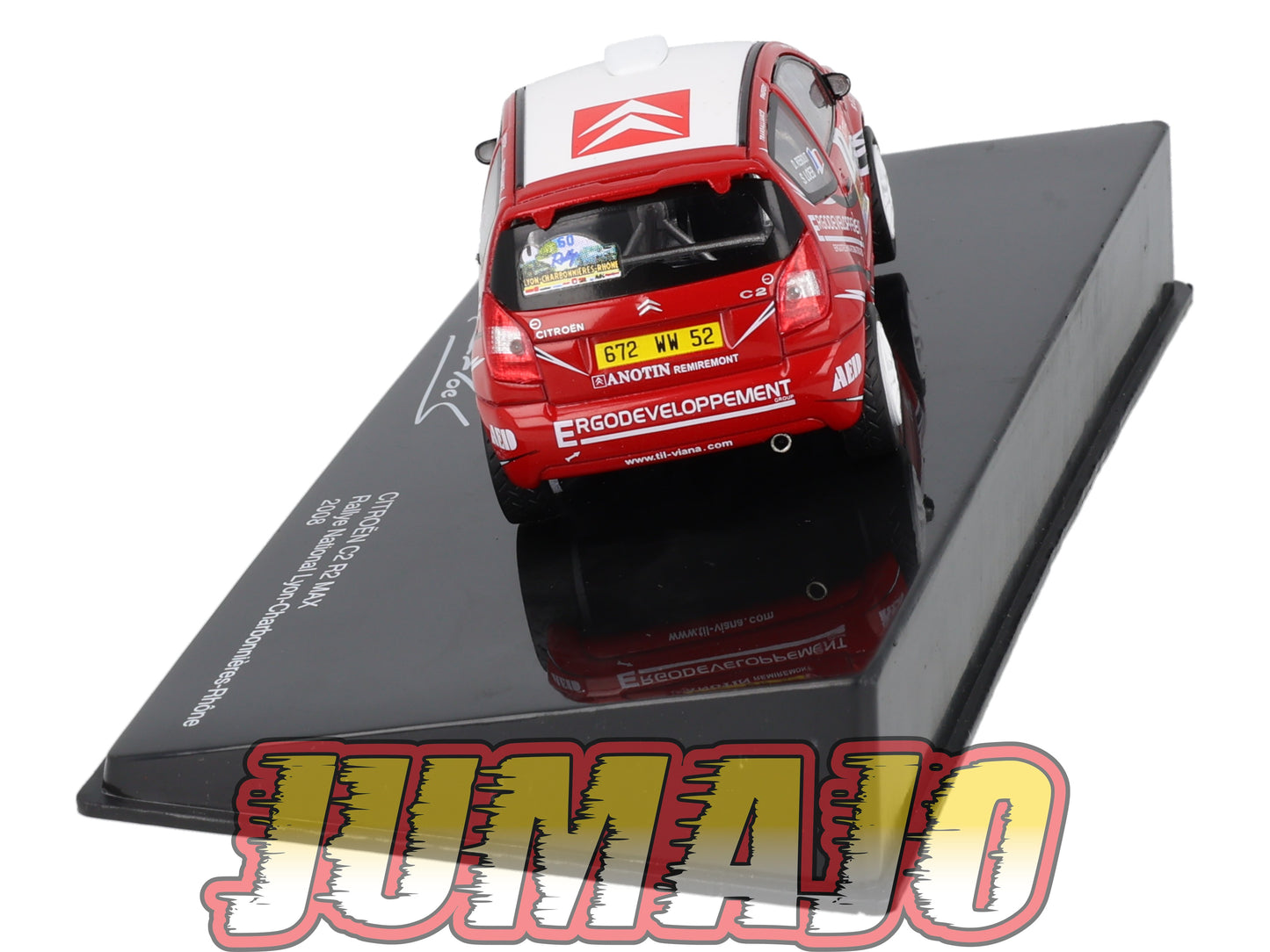 RSL53 Voiture 1/43 IXO Altaya Rallye Sebastien Loeb CITROËN C2 R2 MAX 2008 #0 Rallye National Lyon Charbonnières Rhône