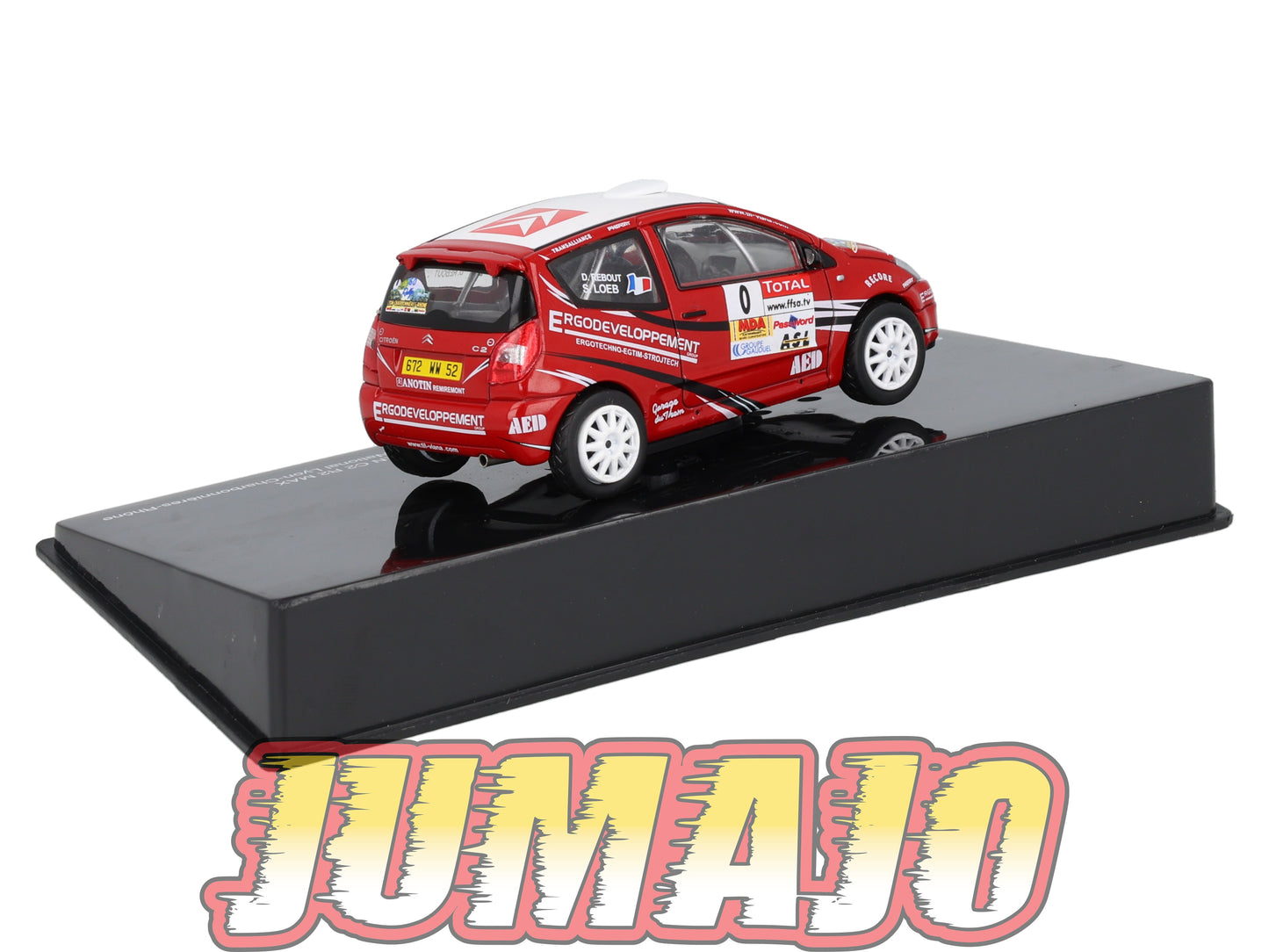 RSL53 Voiture 1/43 IXO Altaya Rallye Sebastien Loeb CITROËN C2 R2 MAX 2008 #0 Rallye National Lyon Charbonnières Rhône