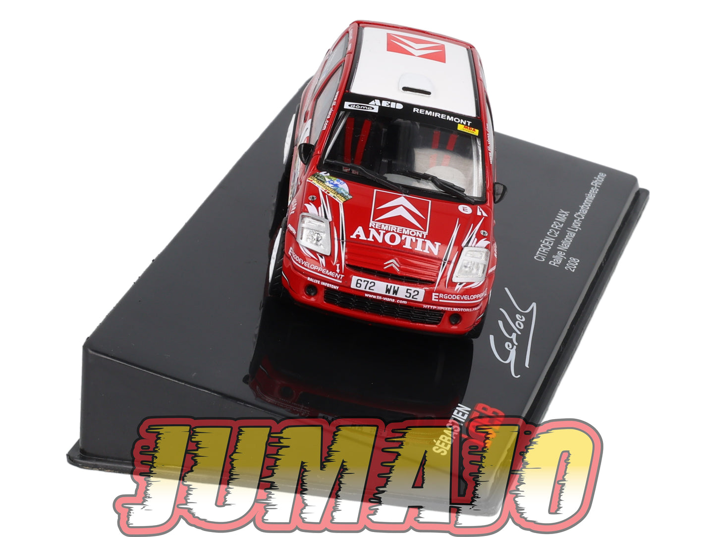 RSL53 Voiture 1/43 IXO Altaya Rallye Sebastien Loeb CITROËN C2 R2 MAX 2008 #0 Rallye National Lyon Charbonnières Rhône
