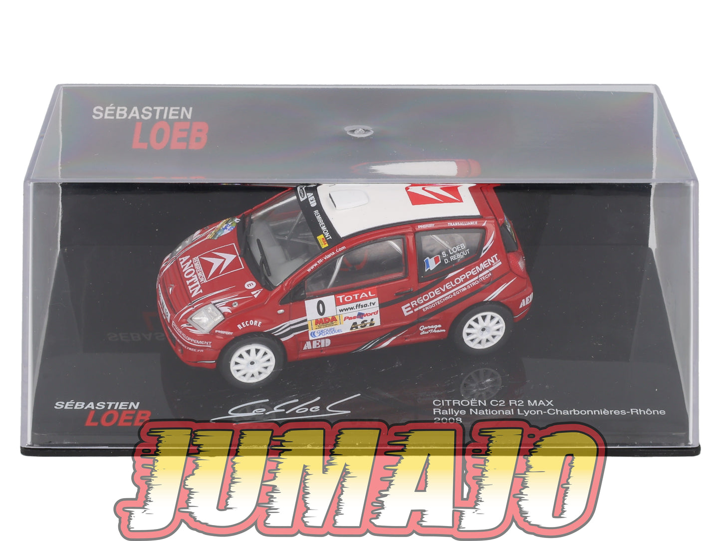 RSL53 Voiture 1/43 IXO Altaya Rallye Sebastien Loeb CITROËN C2 R2 MAX 2008 #0 Rallye National Lyon Charbonnières Rhône