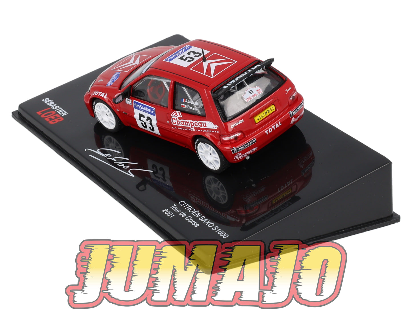 RSL54 Voiture 1/43 IXO Altaya Rallye Sebastien Loeb CITROËN Saxo S1600 2001 #53 Tour De Corse