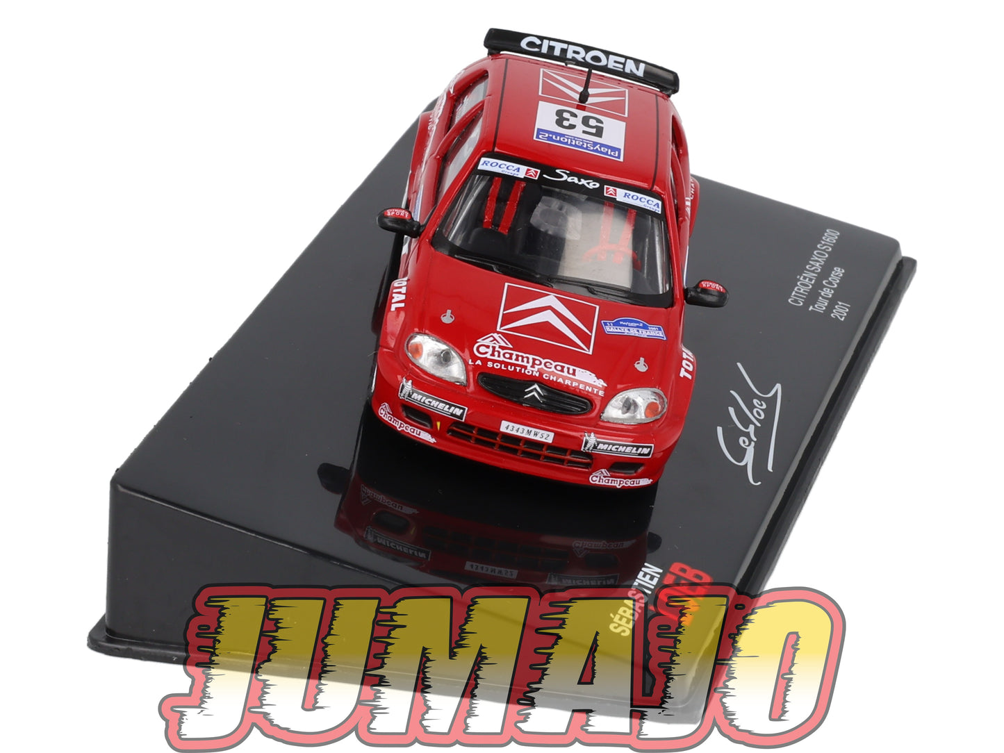RSL54 Voiture 1/43 IXO Altaya Rallye Sebastien Loeb CITROËN Saxo S1600 2001 #53 Tour De Corse