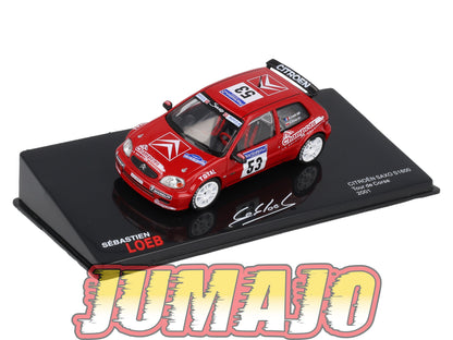 RSL54 Voiture 1/43 IXO Altaya Rallye Sebastien Loeb CITROËN Saxo S1600 2001 #53 Tour De Corse