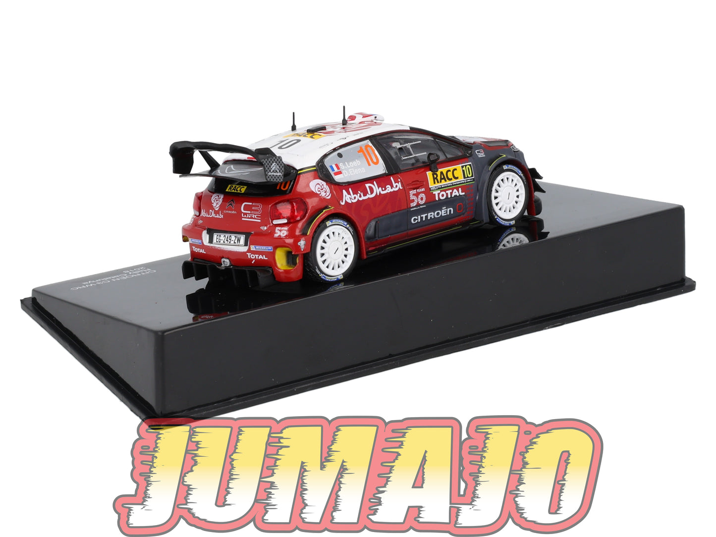 RSL59 Voiture 1/43 IXO Altaya Rallye Sebastien Loeb CITROËN C3 WRC 2018 #10 Rallye Catalunya
