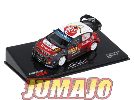RSL59 Voiture 1/43 IXO Altaya Rallye Sebastien Loeb CITROËN C3 WRC 2018 #10 Rallye Catalunya