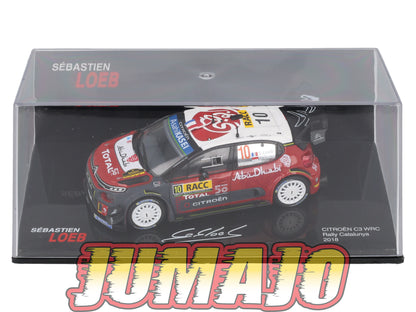 RSL59 Voiture 1/43 IXO Altaya Rallye Sebastien Loeb CITROËN C3 WRC 2018 #10 Rallye Catalunya