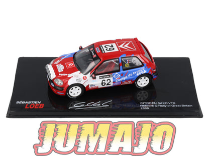 RSL65 Voiture 1/43 IXO Altaya Rallye Sebastien Loeb CITROËN Saxo VTS 2000 #62 Rallye Of Great Britain