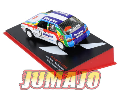 RSP16 Voiture Rallye Espagne 1/43 IXO Altaya : RENAULT 11 Turbo 1987 #11 J.Puras