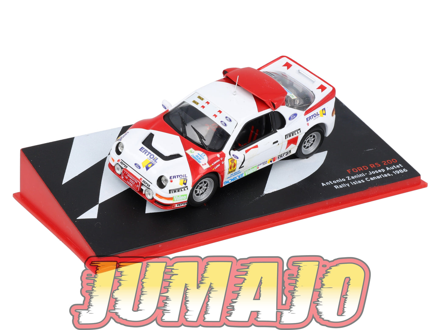RSP36 Voiture Rallye Espagne 1/43 IXO Altaya : FORD RS 200 1986 #2 A.Zanini