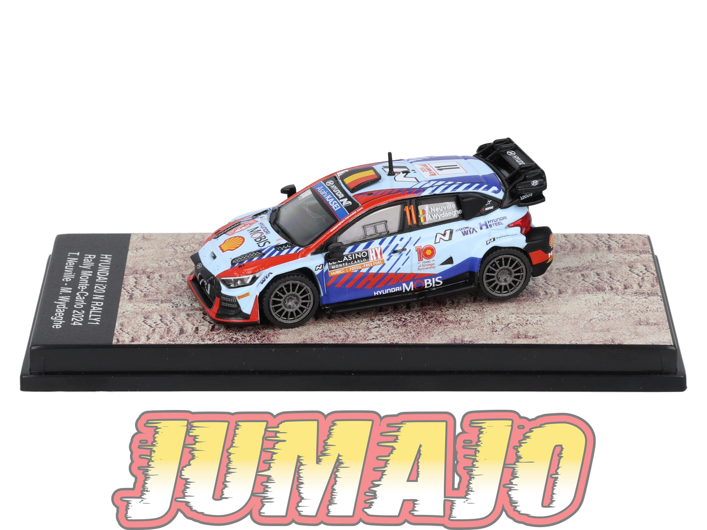 RSQ5 Voiture 1/64 IXO TEST CENTAURIA HYUNDAI i20 N Rally1 2024 #11 T Neuville