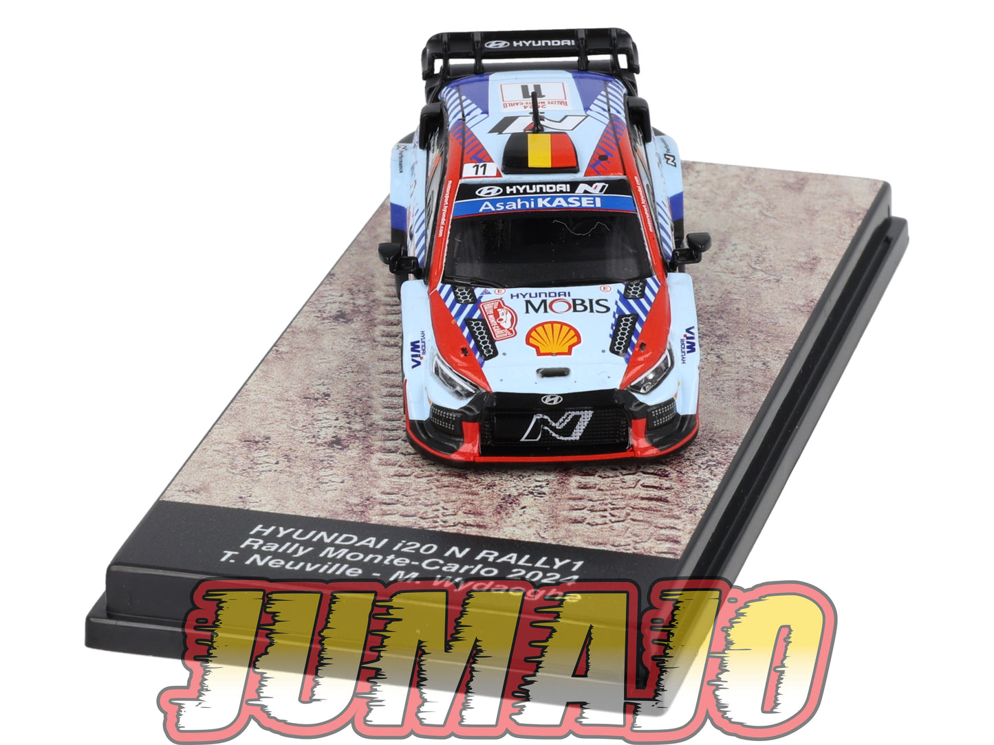 RSQ5 Voiture 1/64 IXO TEST CENTAURIA HYUNDAI i20 N Rally1 2024 #11 T Neuville
