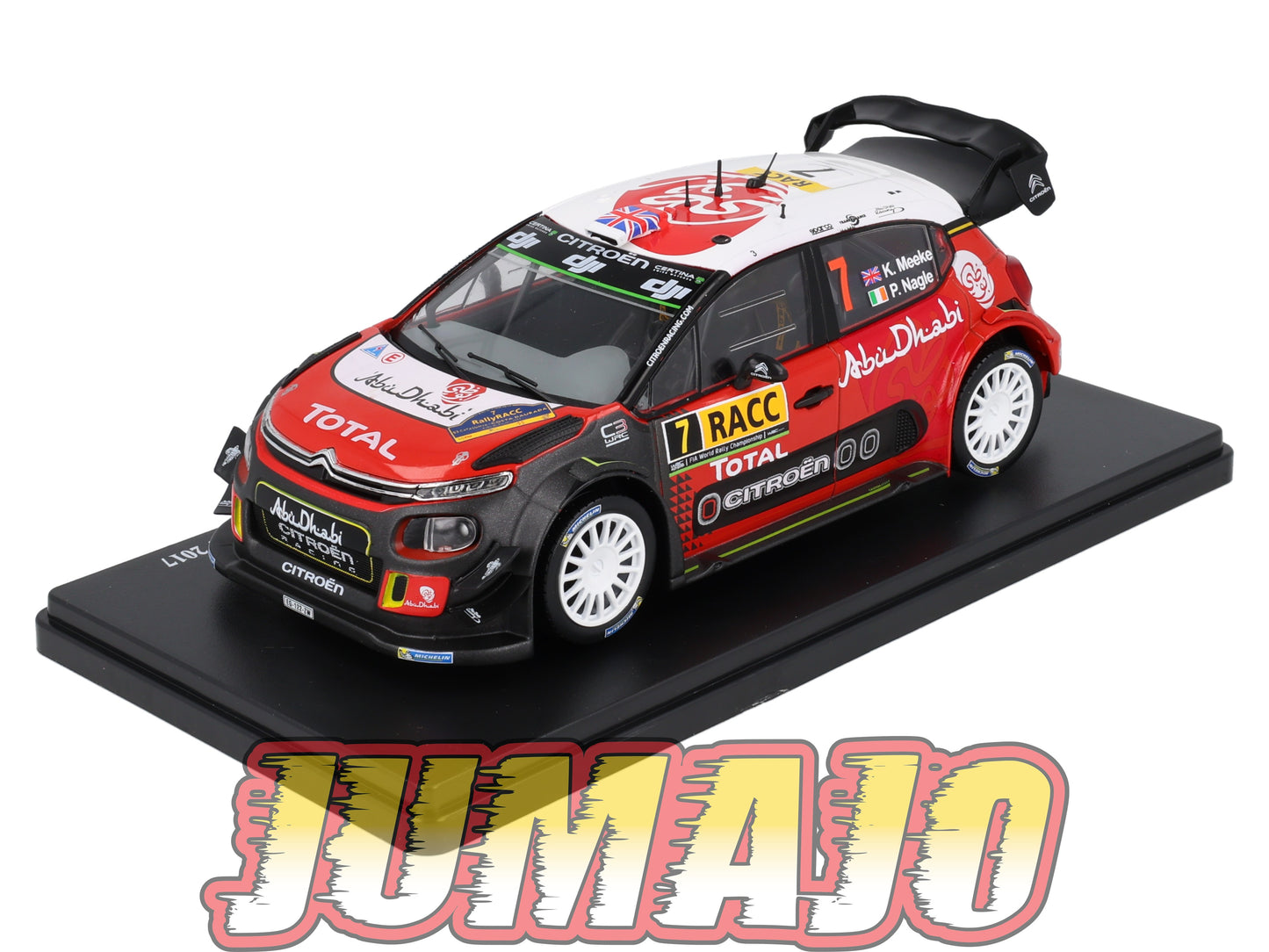 RVQ402 Voiture Rallye 1/24 SALVAT Models : CITROËN C3 WRC 2017 #7 K Meeke