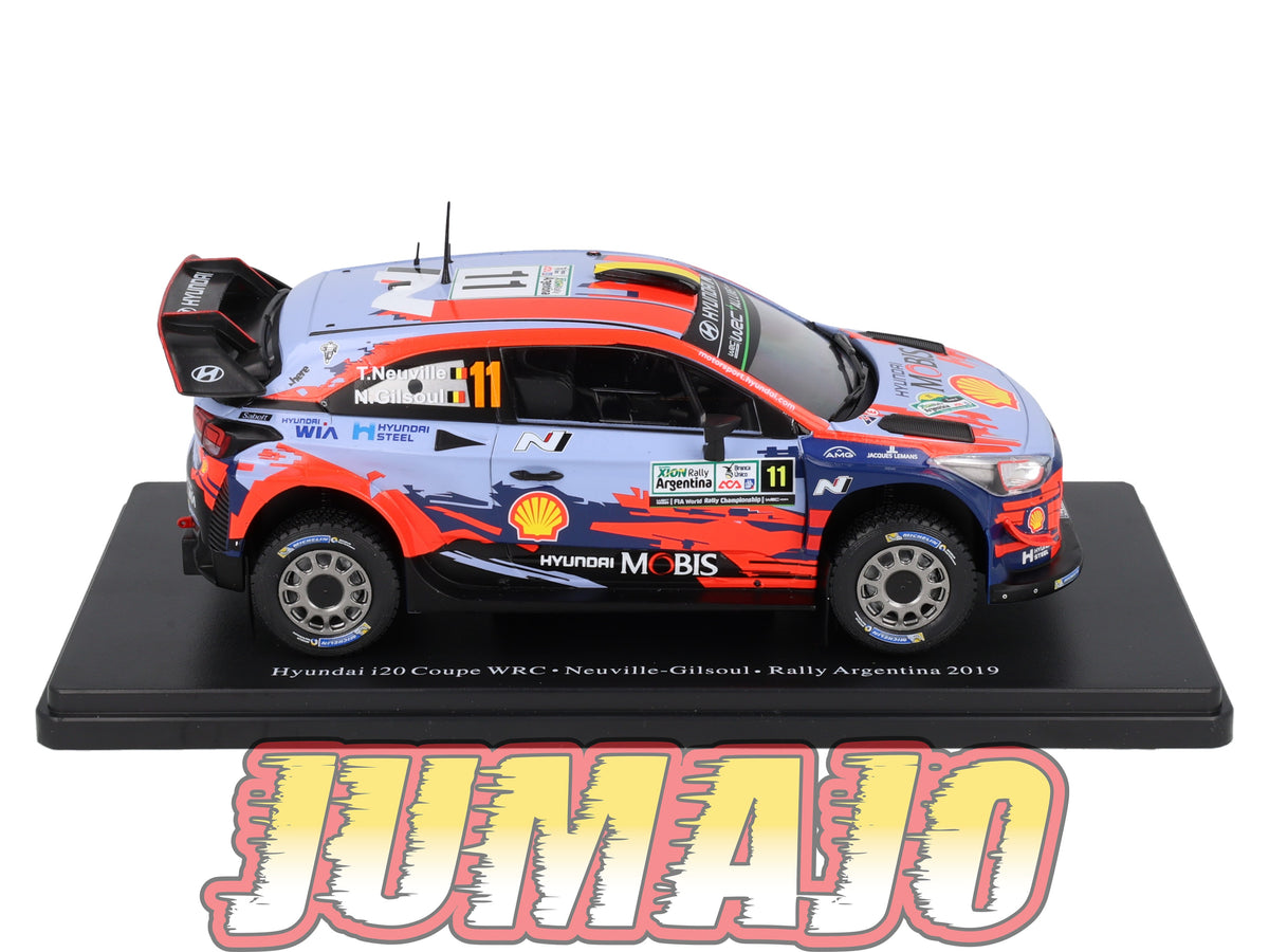 RVQ403 Voiture Rallye 1/24 SALVAT Models Hyundai i20 WRC 2019 #11 Neuville
