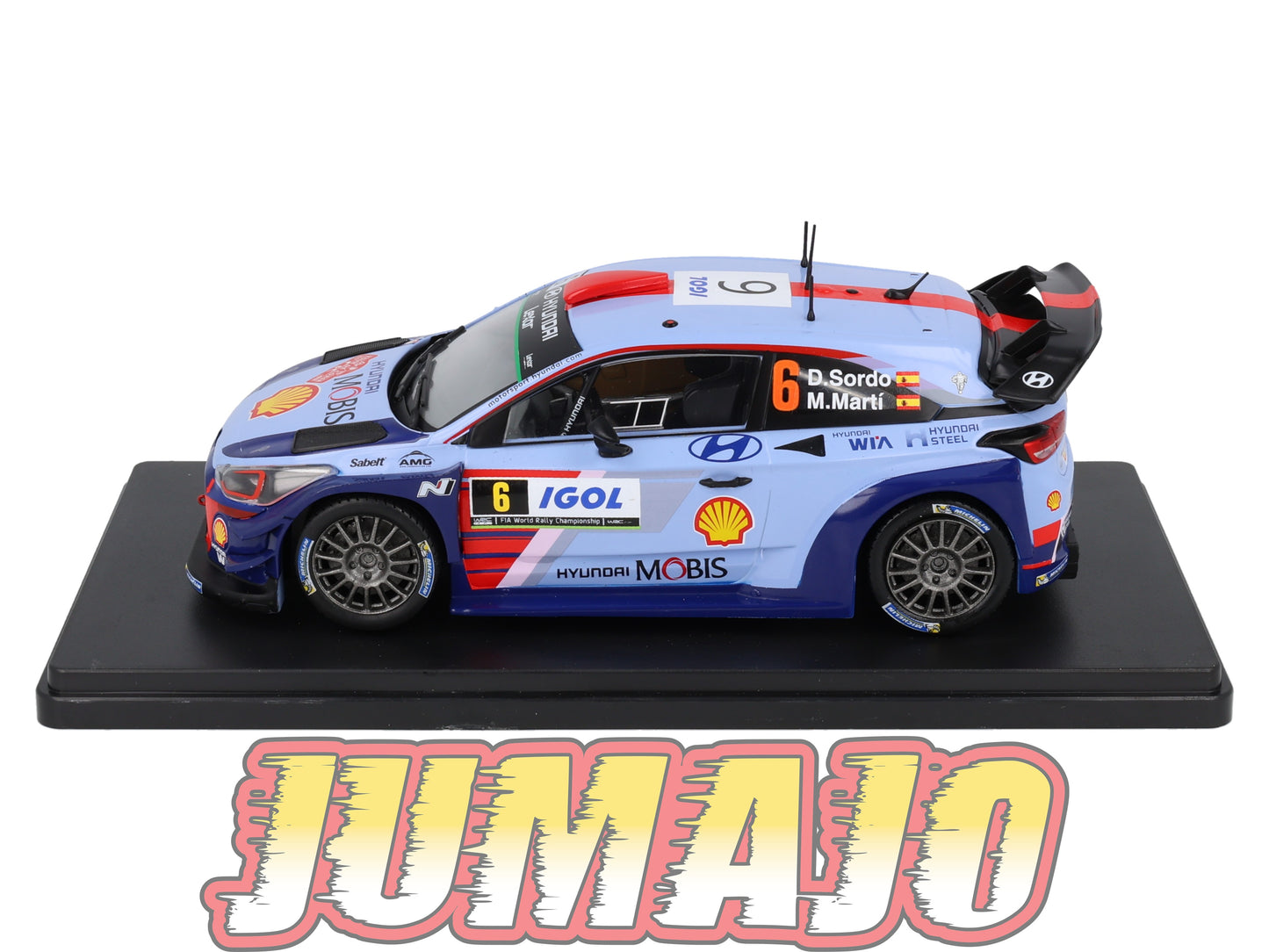 RVQ404 Voiture Rallye 1/24 SALVAT Models Hyundai i20 WRC 2018 #16 S Del Barrio