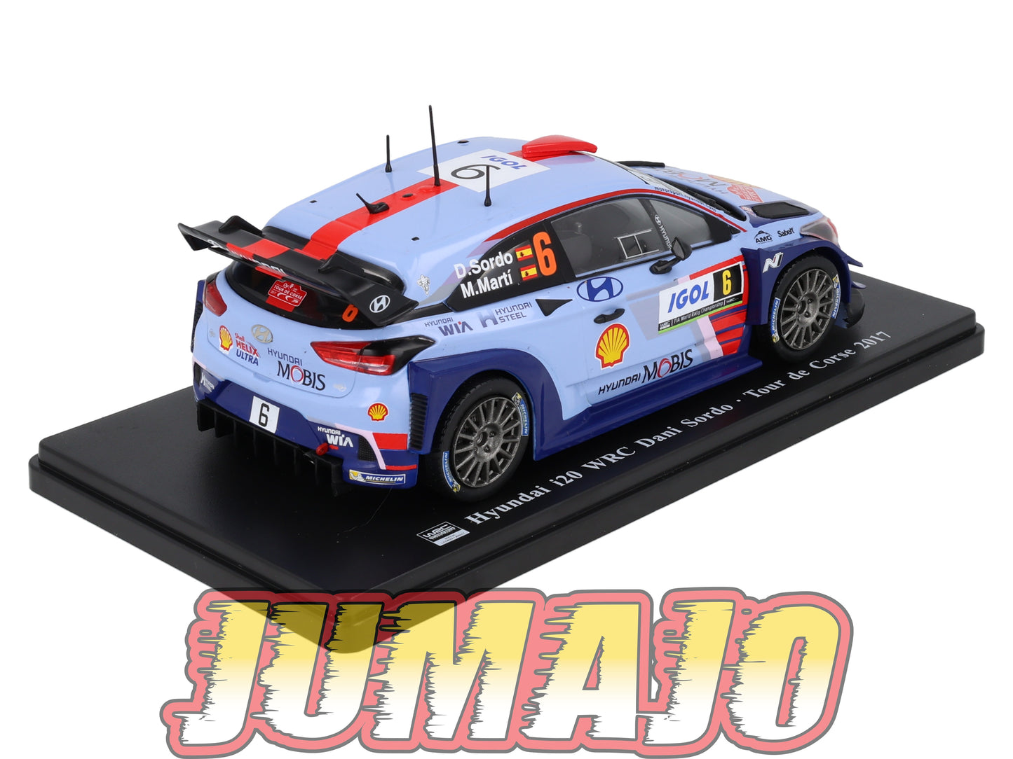 RVQ404 Voiture Rallye 1/24 SALVAT Models Hyundai i20 WRC 2018 #16 S Del Barrio