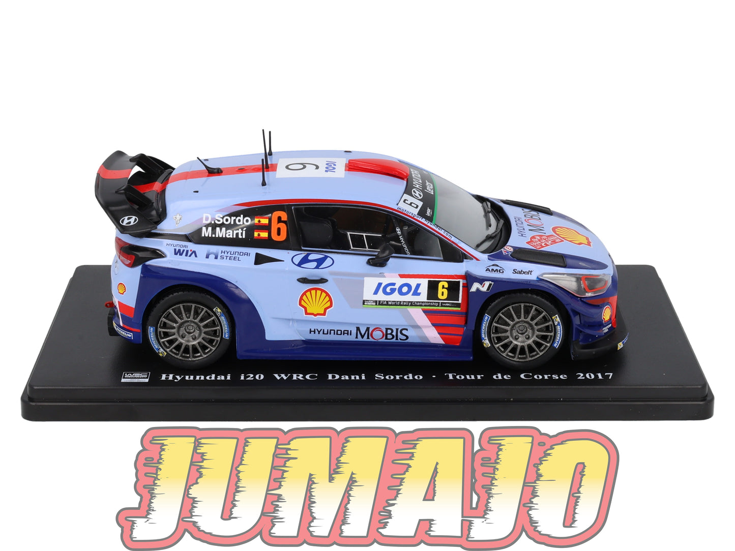 RVQ404 Voiture Rallye 1/24 SALVAT Models Hyundai i20 WRC 2018 #16 S Del Barrio