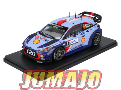 RVQ404 Voiture Rallye 1/24 SALVAT Models Hyundai i20 WRC 2018 #16 S Del Barrio