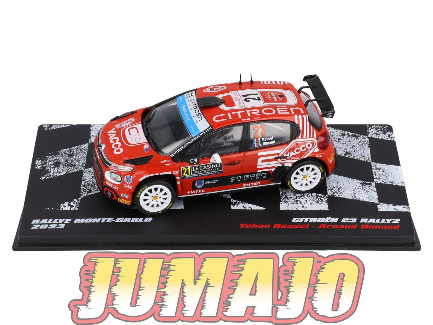 RVR14 1/18 Altaya Rallye MONTE CARLO CITROEN C3 RALLY2 2023 #21 Yohan Rossel