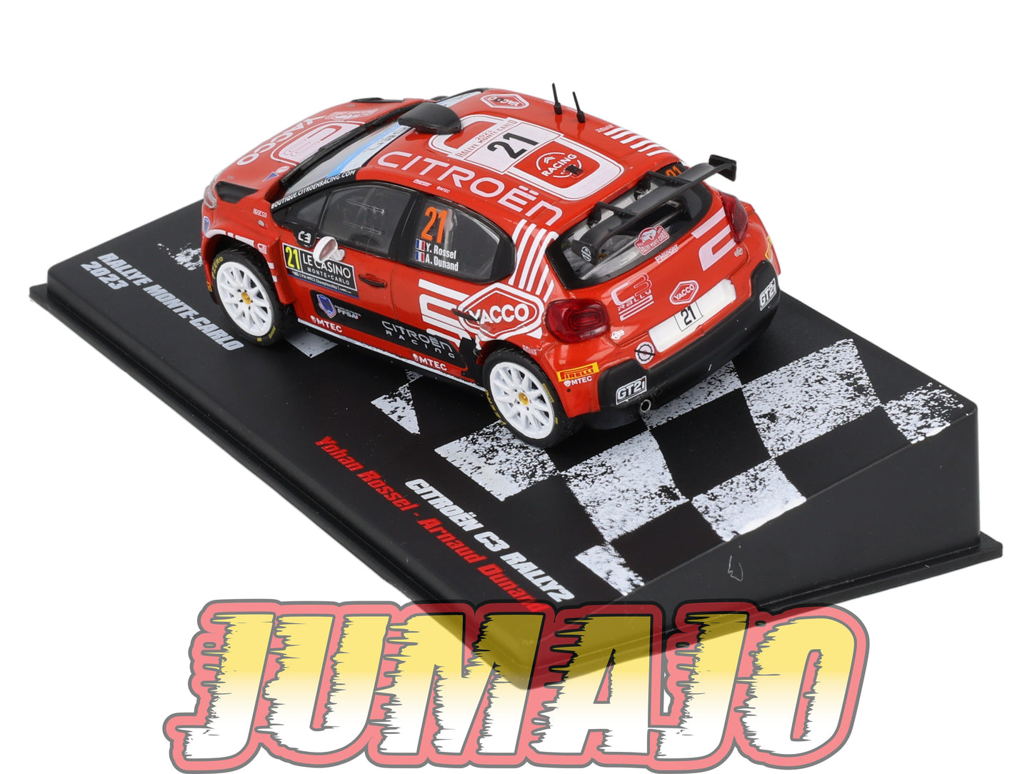 RVR14 1/18 Altaya Rallye MONTE CARLO CITROEN C3 RALLY2 2023 #21 Yohan Rossel