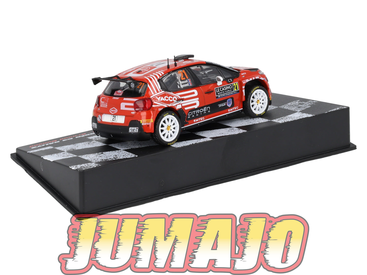RVR14 1/18 Altaya Rallye MONTE CARLO CITROEN C3 RALLY2 2023 #21 Yohan Rossel