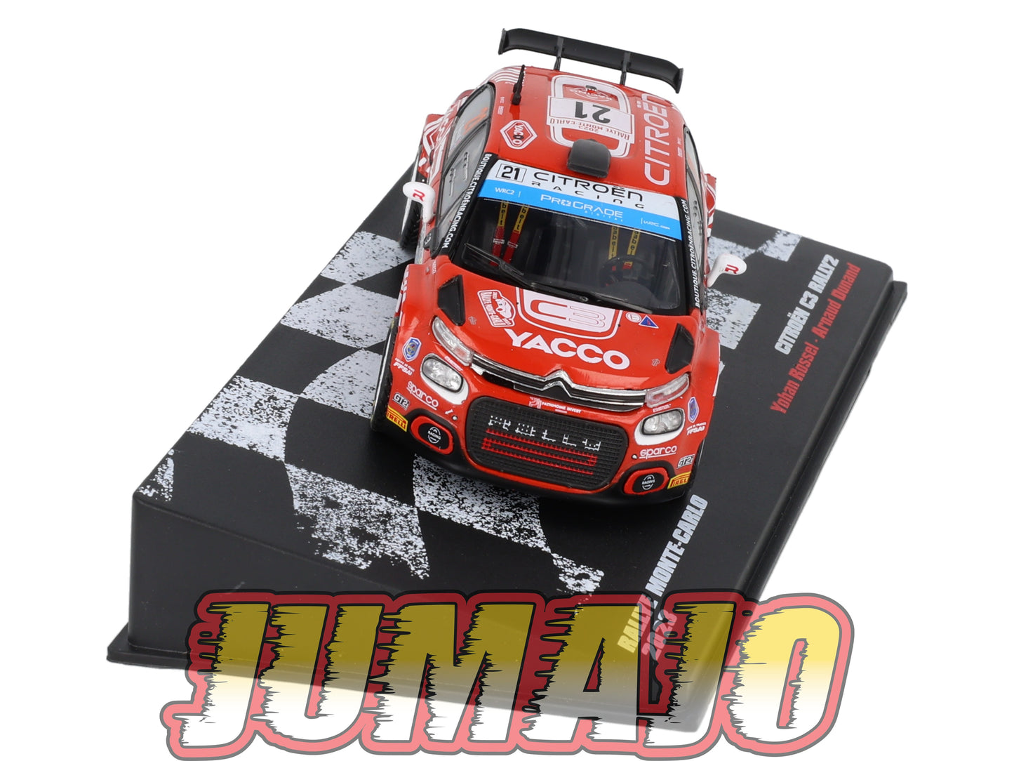 RVR14 1/18 Altaya Rallye MONTE CARLO CITROEN C3 RALLY2 2023 #21 Yohan Rossel