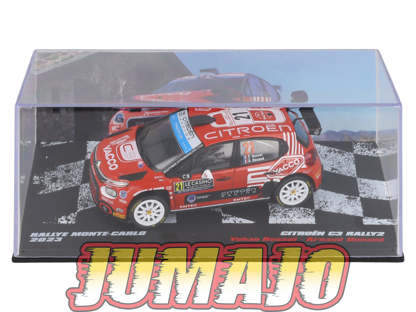 RVR14 1/18 Altaya Rallye MONTE CARLO CITROEN C3 RALLY2 2023 #21 Yohan Rossel