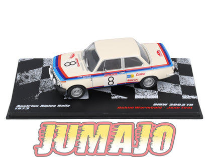 RVR15 1/43 Altaya Vainqueurs rallye BMW 2002 TII #8 1973 A Warmbold