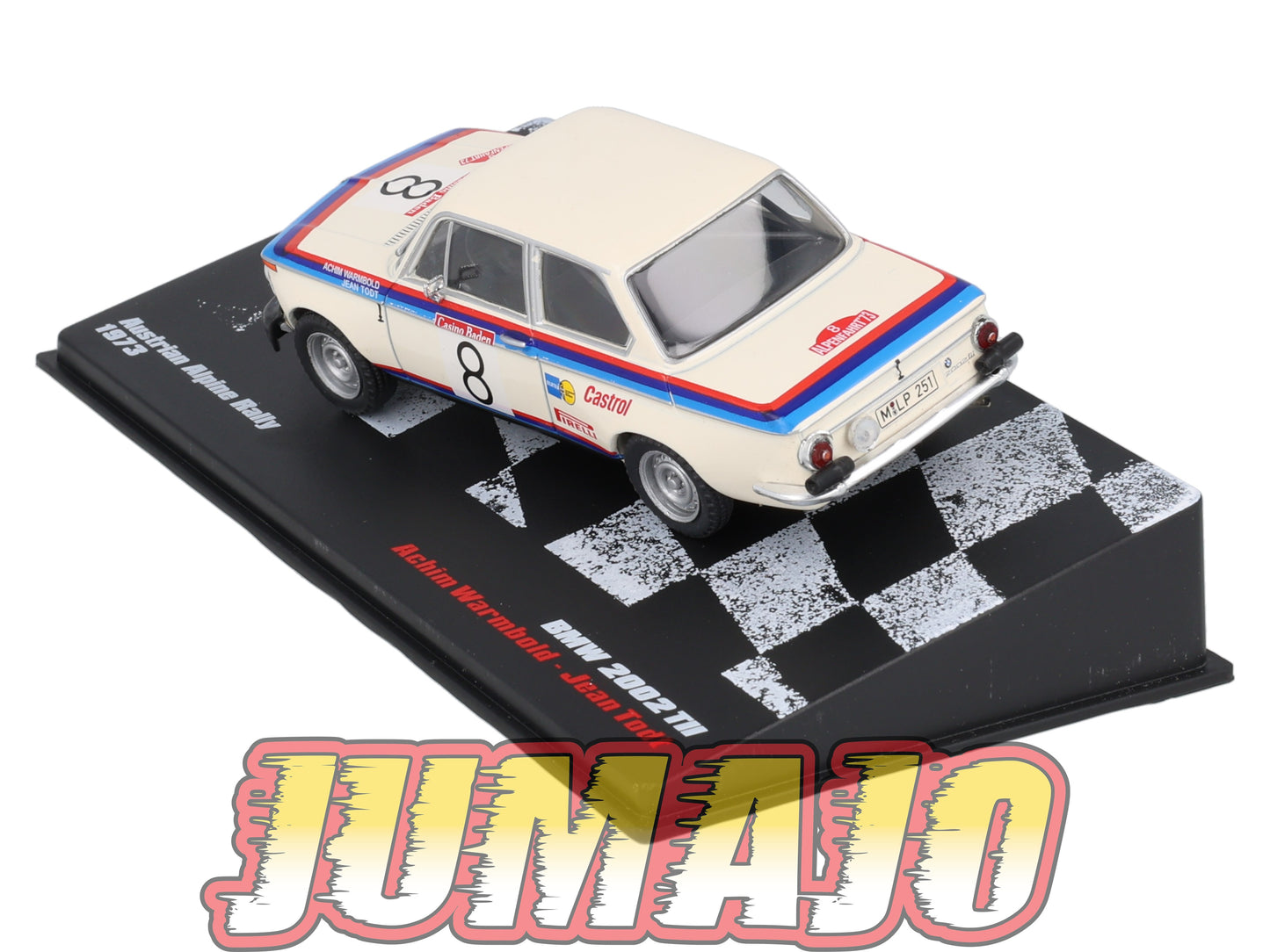 RVR15 1/43 Altaya Vainqueurs rallye BMW 2002 TII #8 1973 A Warmbold